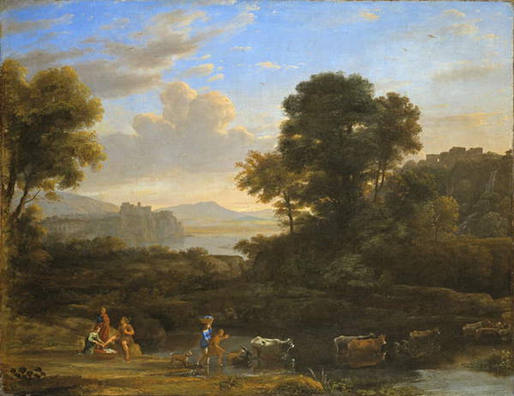 Detail of Pastoral Landscape, 1646-47 by Claude Lorrain
