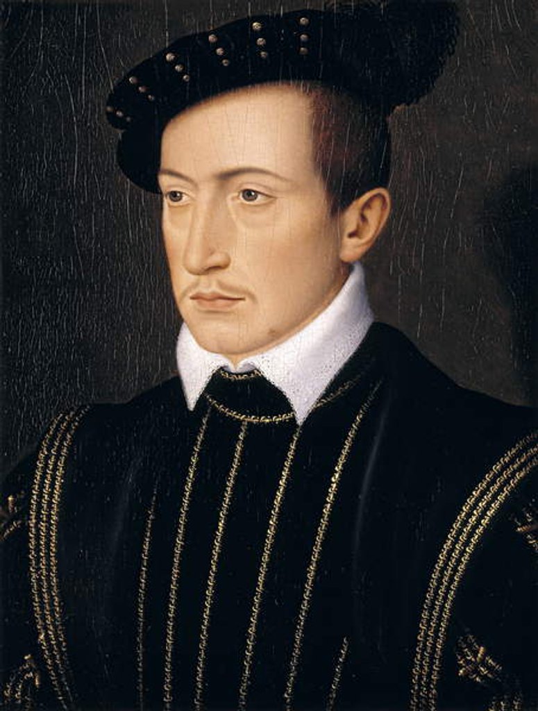 Detail of Guy XVIII, Comte de Laval, c.1540 by Francois Clouet