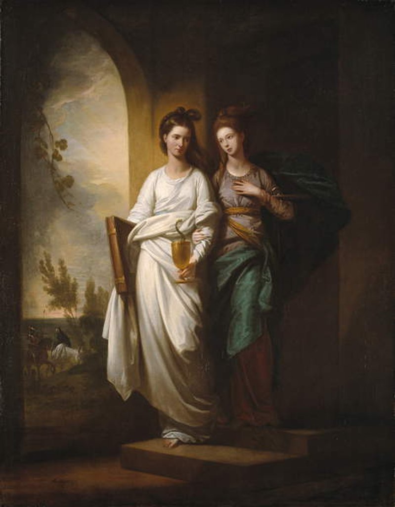 Detail of Fidelia and Speranza, 1776 by Benjamin West