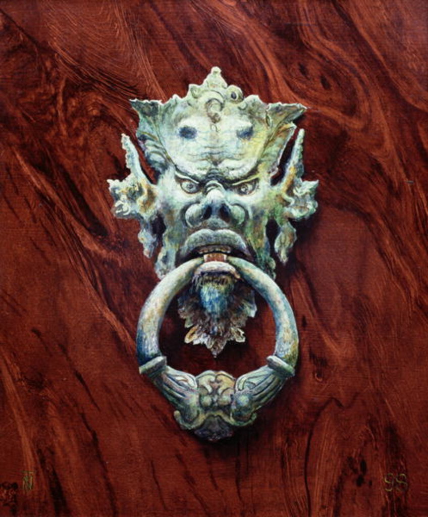 Detail of One Pair of Tuscan Knockers 1998 by Trevor Neal