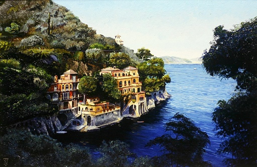 Detail of Villa, Portofino by Trevor Neal
