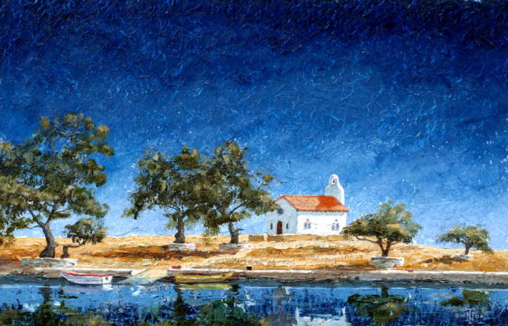 Detail of Paxos, Corfu, 2006 by Trevor Neal