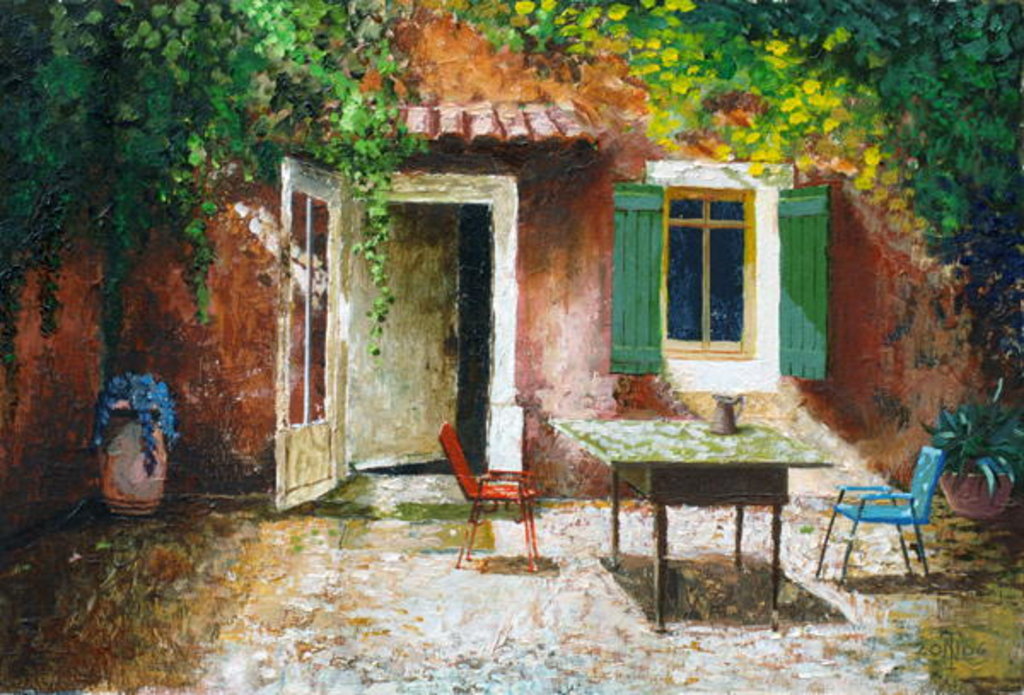 Detail of French Patio, 2006 by Trevor Neal