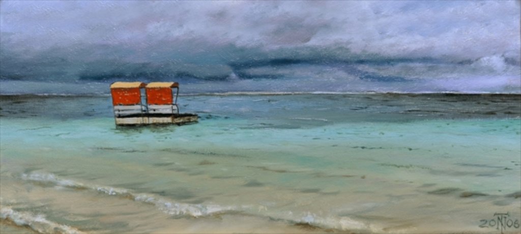 Detail of Lifeguard Station, Mauritius, 2008 by Trevor Neal