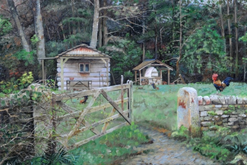 Detail of Pizza Hut, Beeley, Derbyshire, 2004 by Trevor Neal