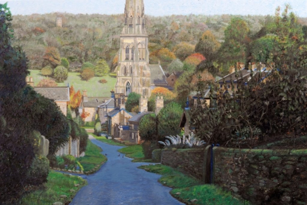 Detail of Edensor, Chatsworth Prak, Derbyshire, 2009 by Trevor Neal