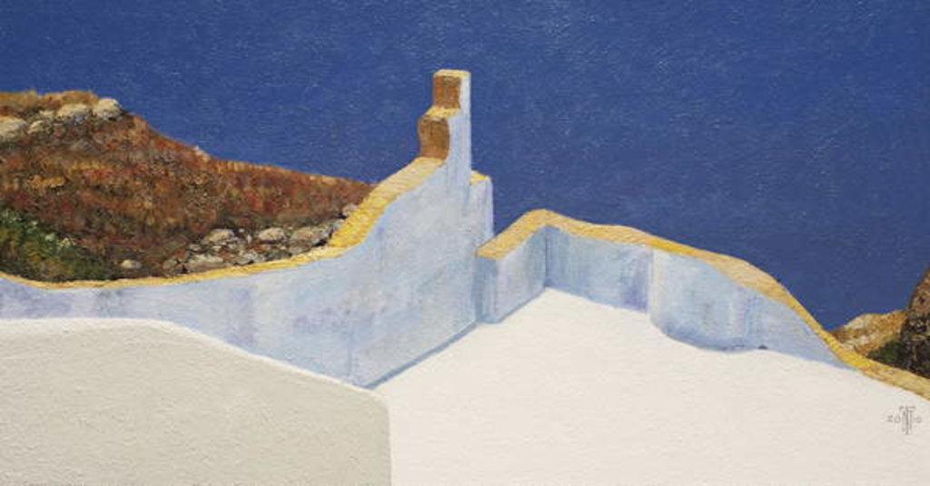 Detail of Santorini I, 2010 by Trevor Neal