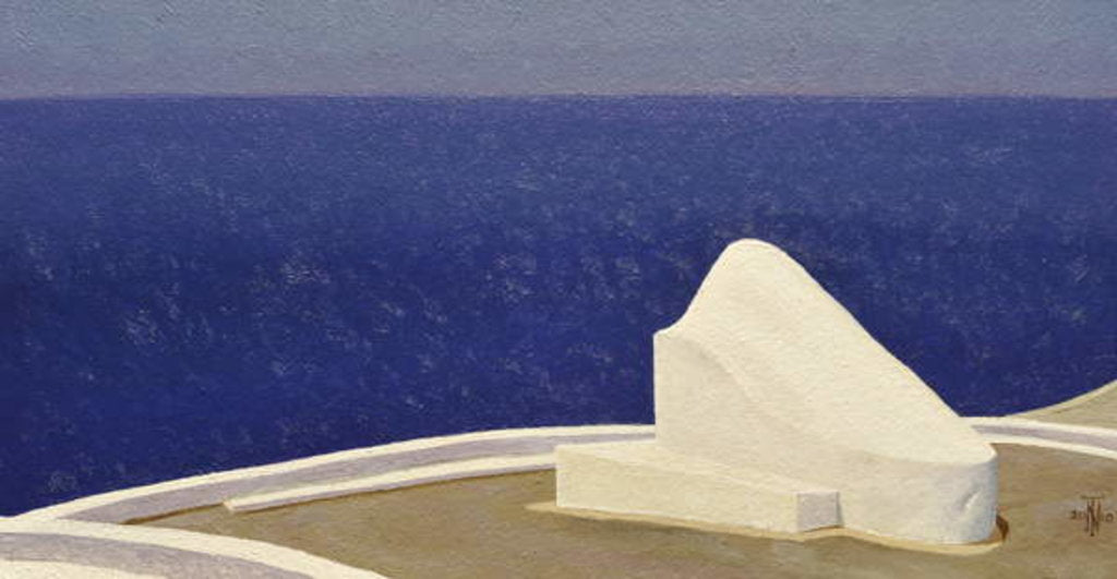 Detail of Santorini IIII, 2010 by Trevor Neal