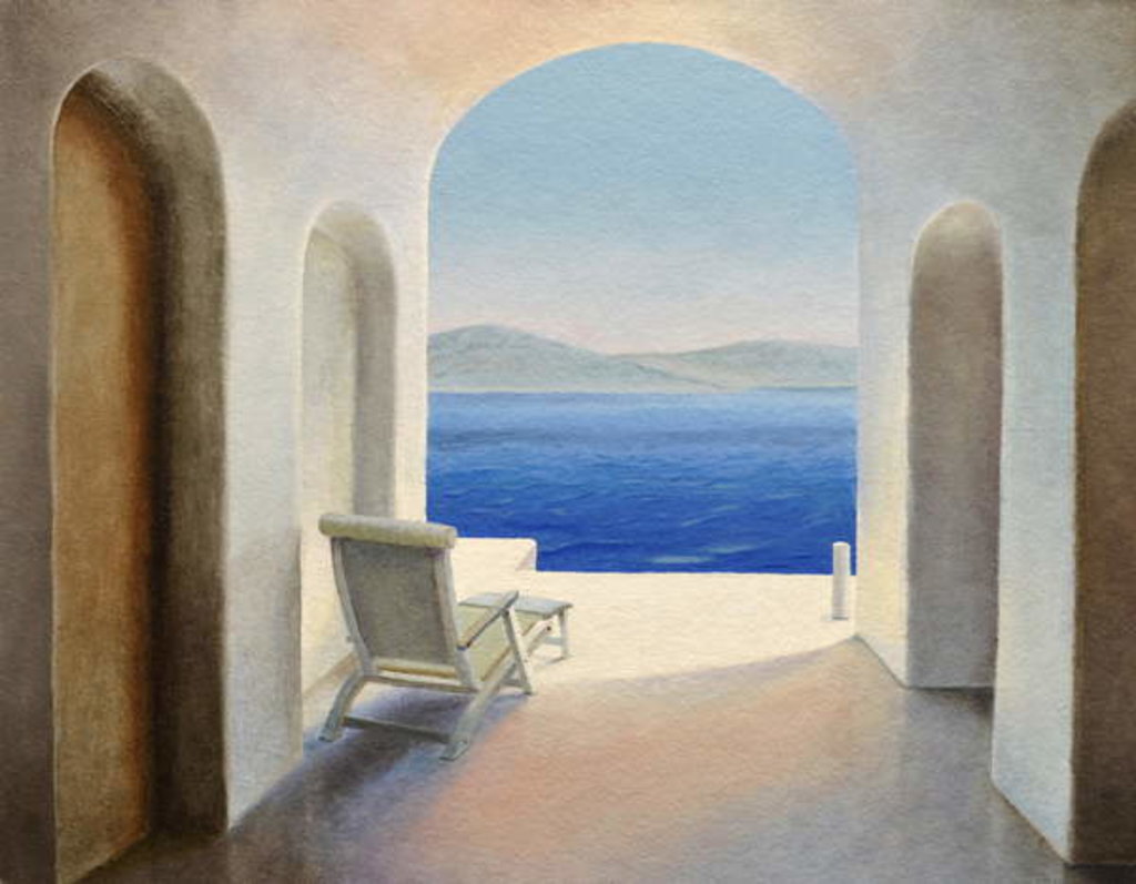 Detail of Santorini 9 by Trevor Neal