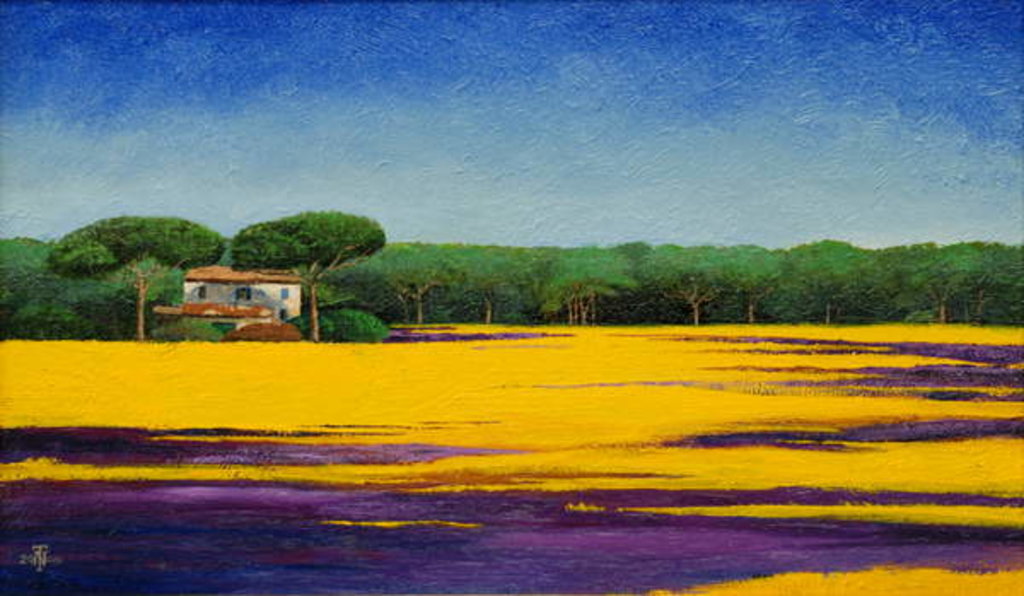 Detail of Tuscan Landcape, 2010 by Trevor Neal