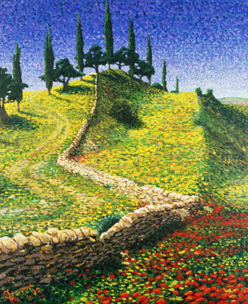 Detail of Spanish Hill Top, 1992 by Trevor Neal