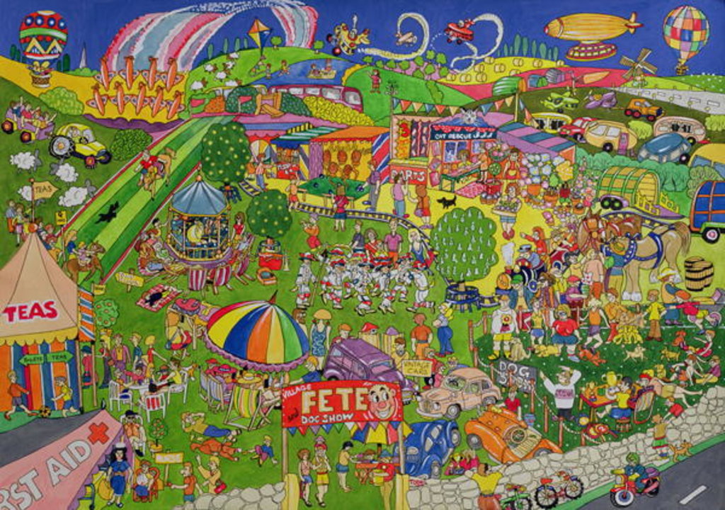 Detail of The Summer Fete, 1999 by Tony Todd