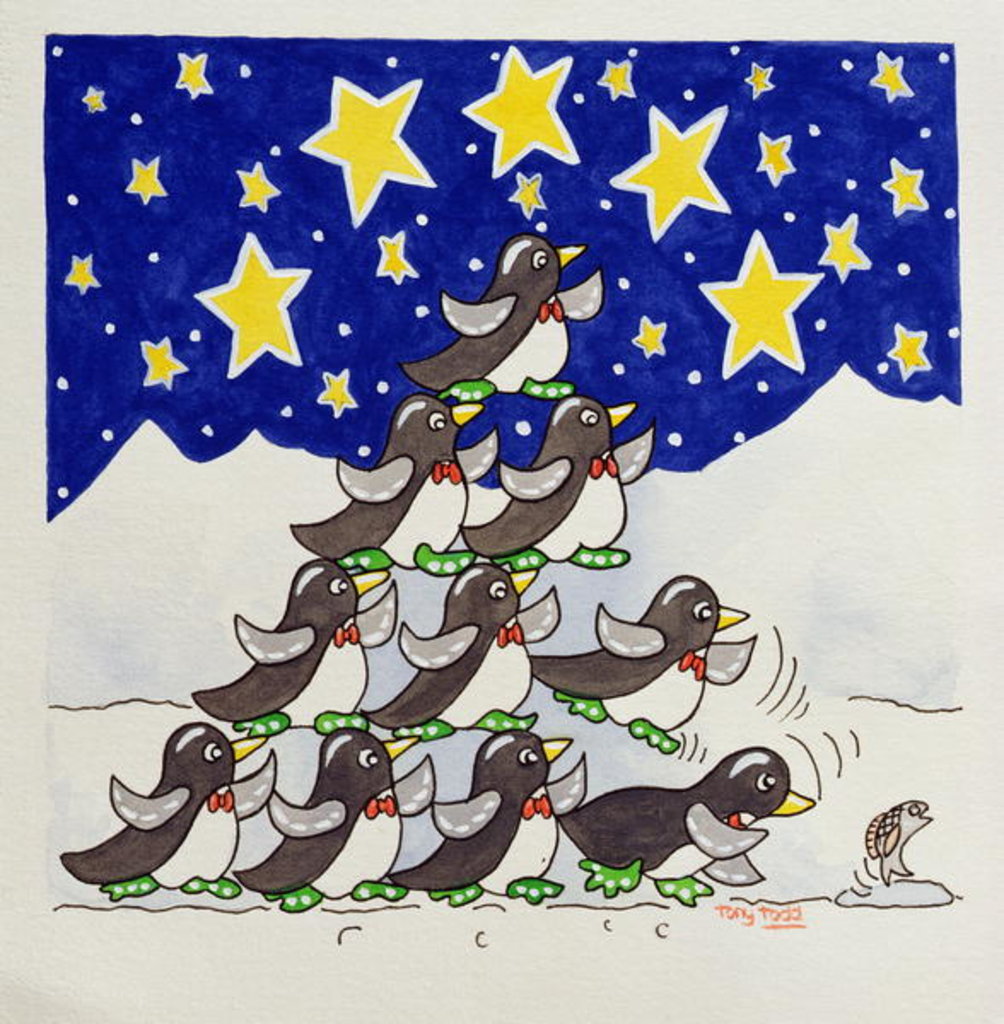 Detail of Penguin Formation, 2005 by Tony Todd