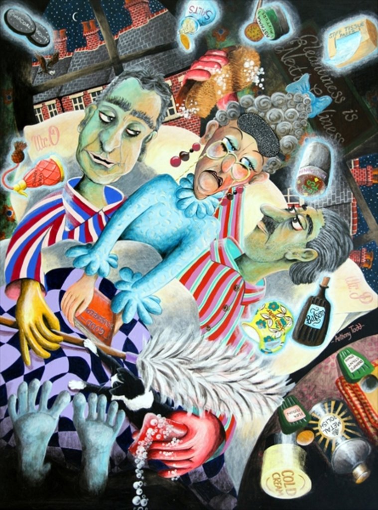 Detail of Mrs. Ogmore-Pritchard nightly nags her ghostly husbands, 2005 by Tony Todd