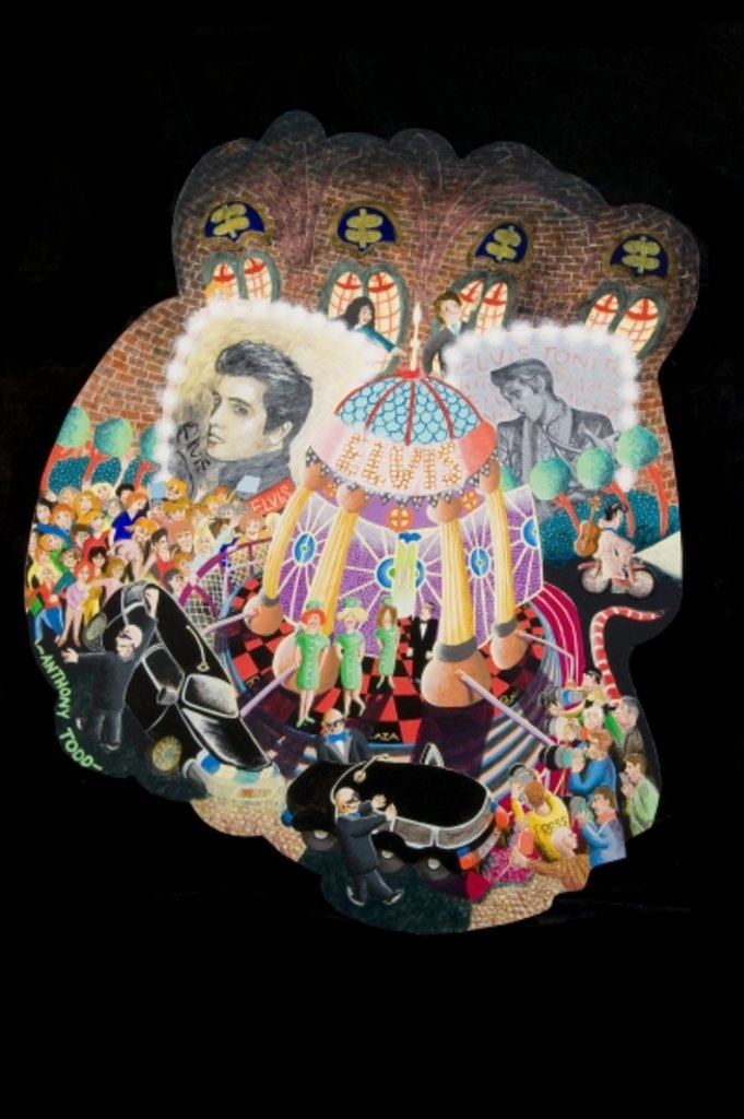 Detail of And Elvis has Left the Building, 2010 by Tony Todd