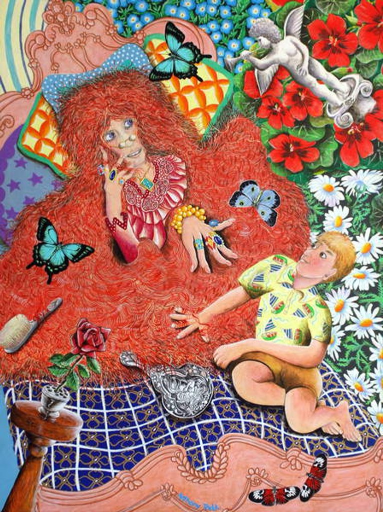 Detail of Mrs Kralefsky and the Talking Flowers by Tony Todd