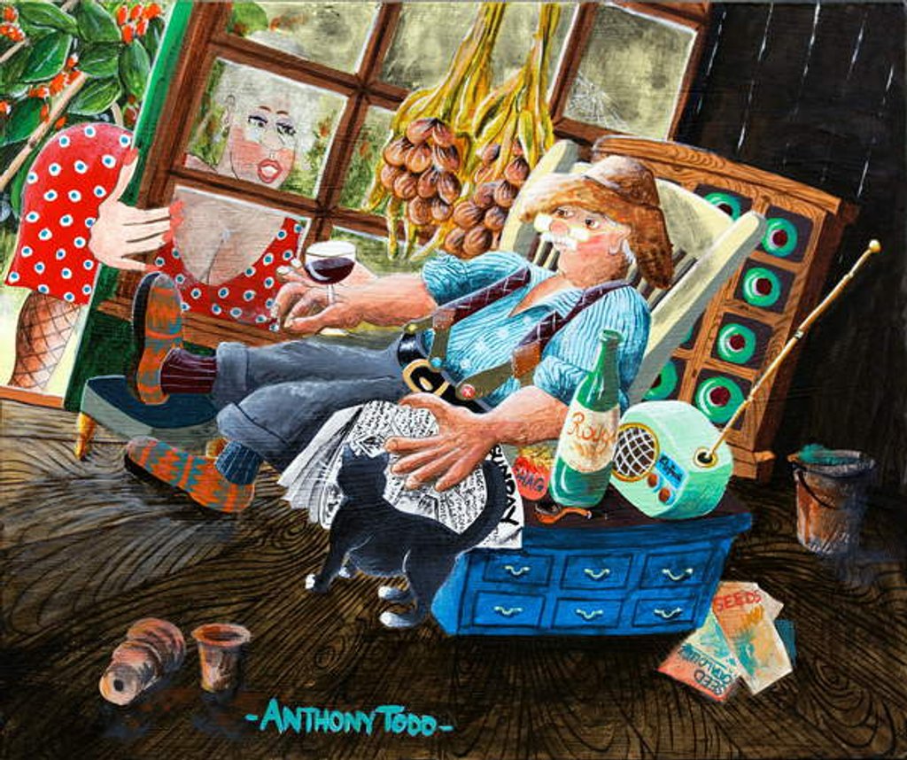 Detail of Uncle Albert in the Office by Tony Todd