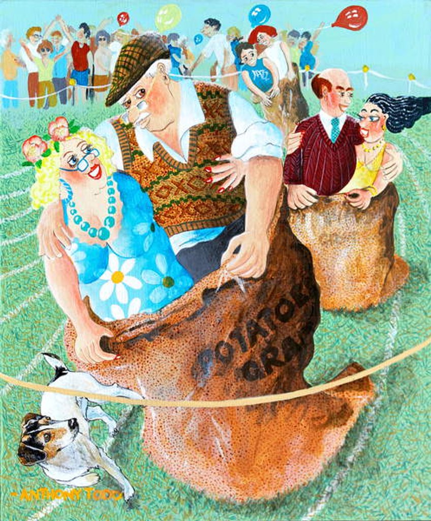 Detail of Uncle Albert and Amanda see off the opposition by Tony Todd