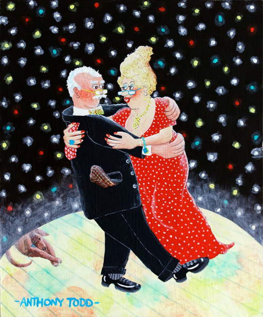 Detail of Uncle Albert's quickstep wows Amanda at the Plaza by Tony Todd