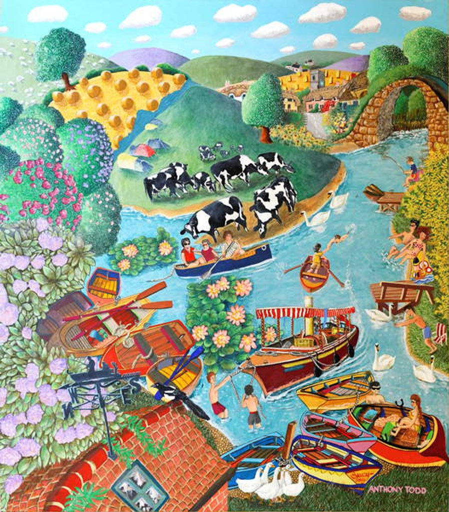 Detail of Messing Around on the River by Tony Todd