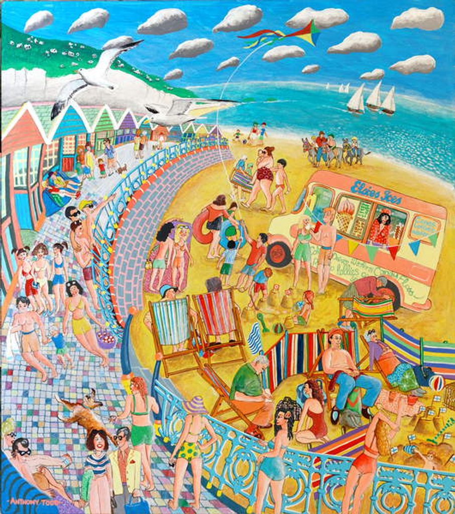 Detail of Seaside Fun by Tony Todd