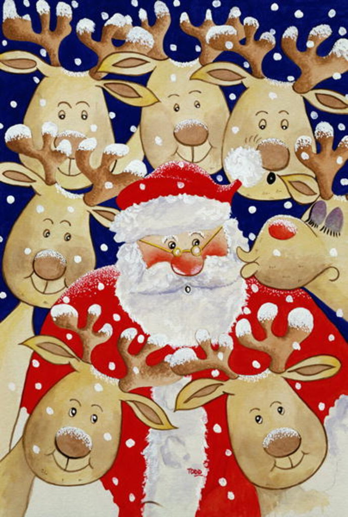 Detail of Kiss for Santa, 1997 by Tony Todd