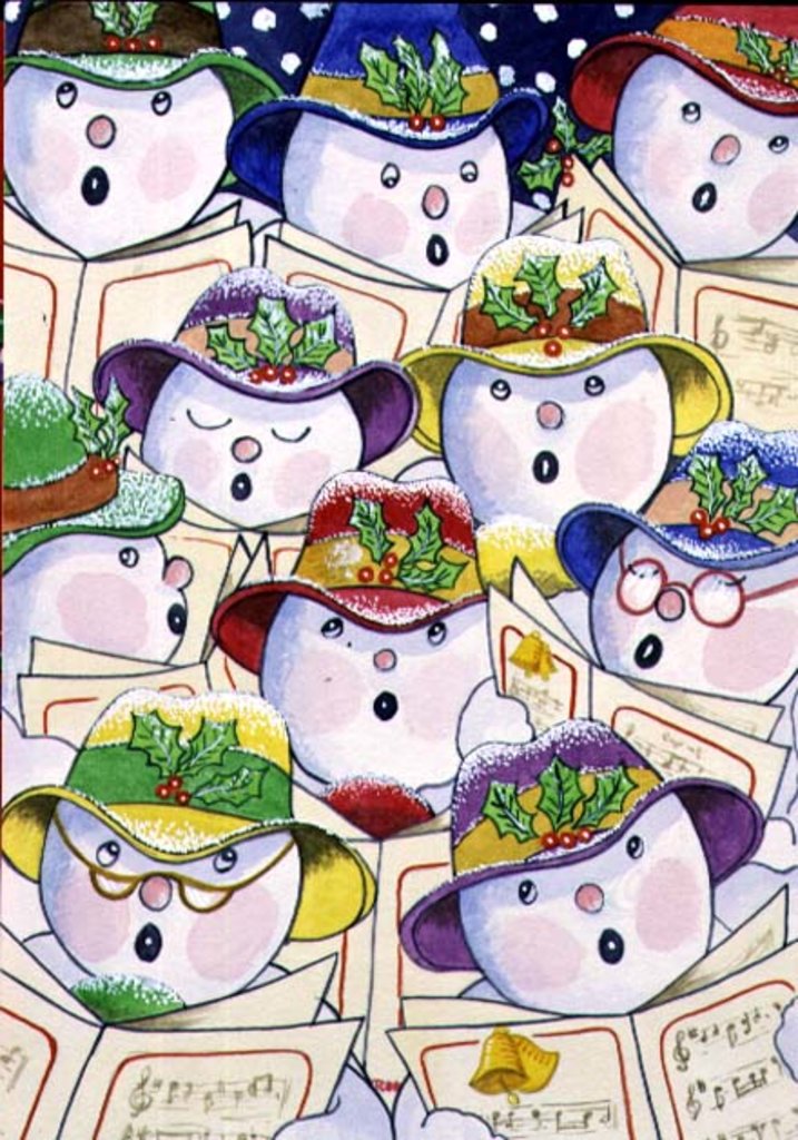 Detail of Singing Snowmen, 1997 by Tony Todd