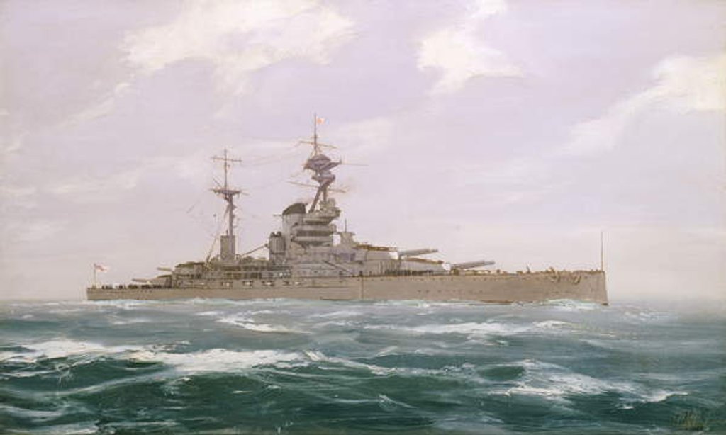 Detail of HMS Resolution, 1923 by Duff Tollemache