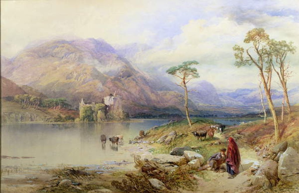 Detail of Kilchurn Castle on the Loch Awe by Thomas Miles Richardson