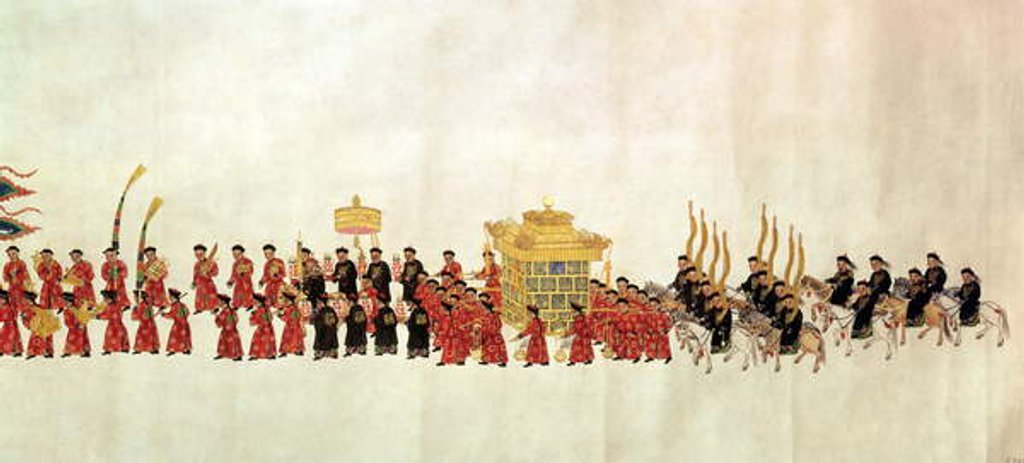 Detail of An Imperial Procession by School Chinese