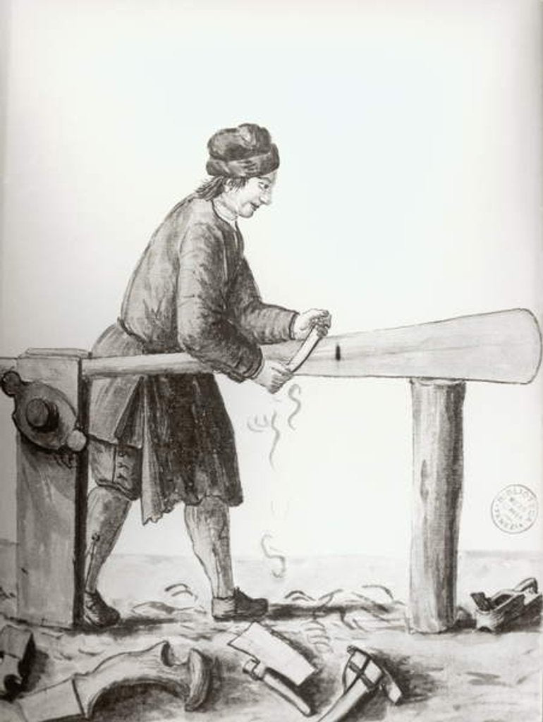 Detail of An Oar-Maker from the Venetian Arsenal by Jan van Grevenbroeck