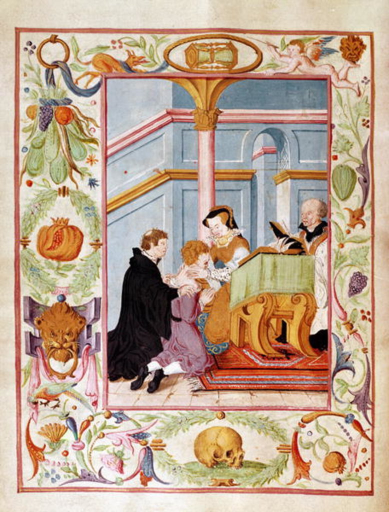 Detail of Mary Tudor Curing the King's Evil by School English