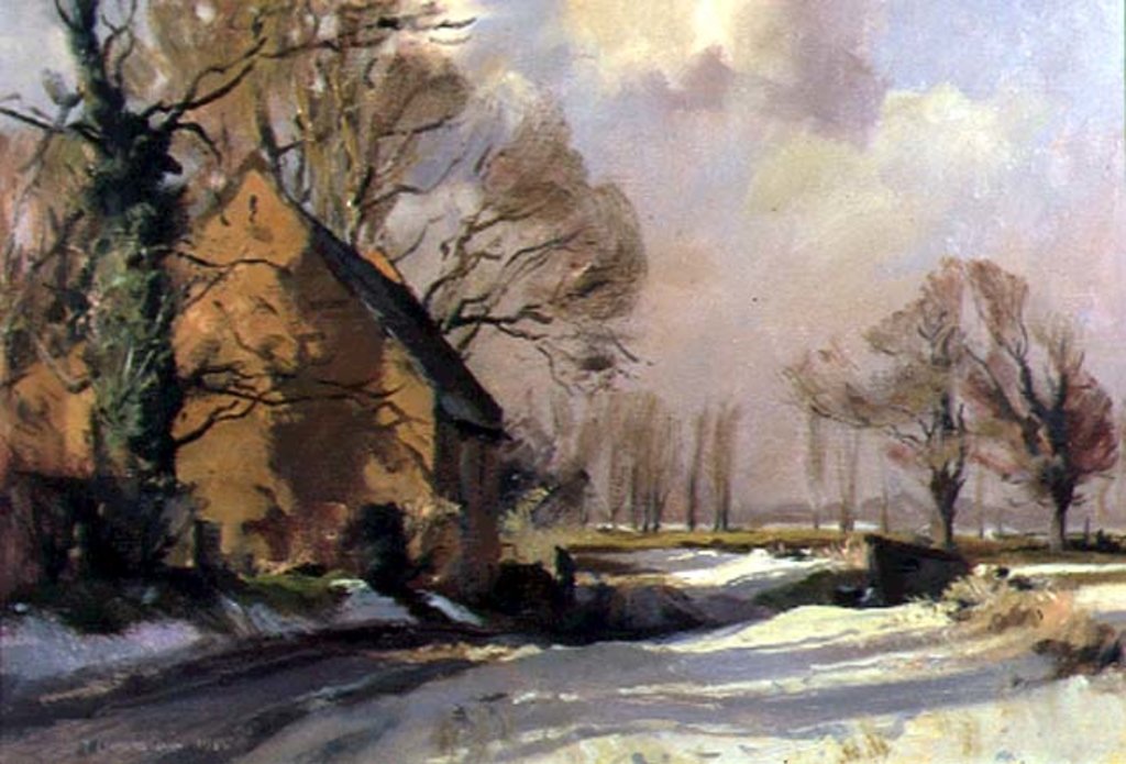 Detail of Norfolk Thaw, 1985 by Trevor Chamberlain