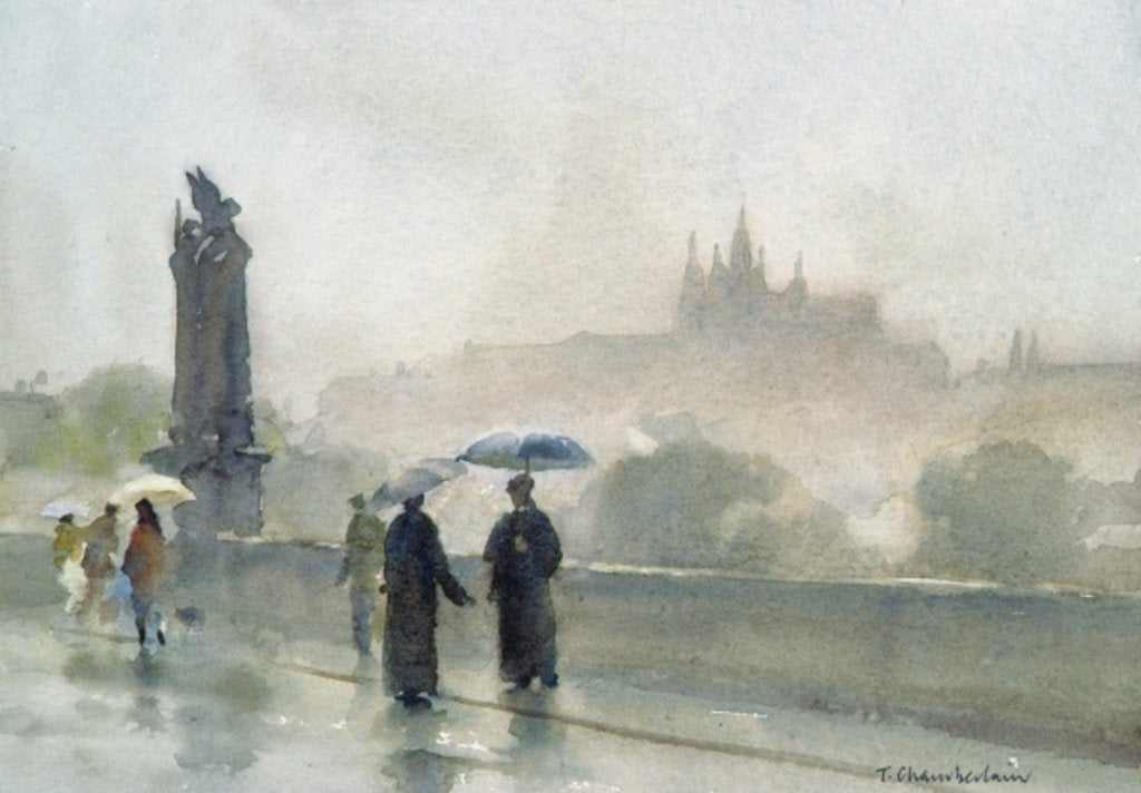 Detail of Umbrellas, Charles Bridge, Prague by Trevor Chamberlain