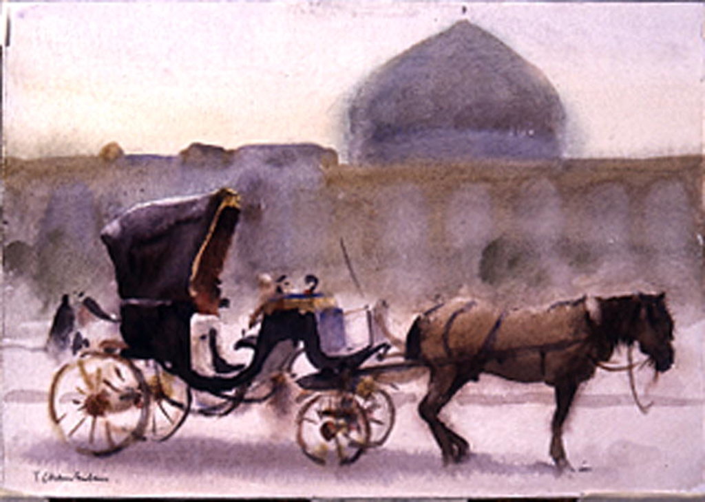Detail of Horse and Carriage, Naghshe Jahan Square, Isfahan by Trevor Chamberlain