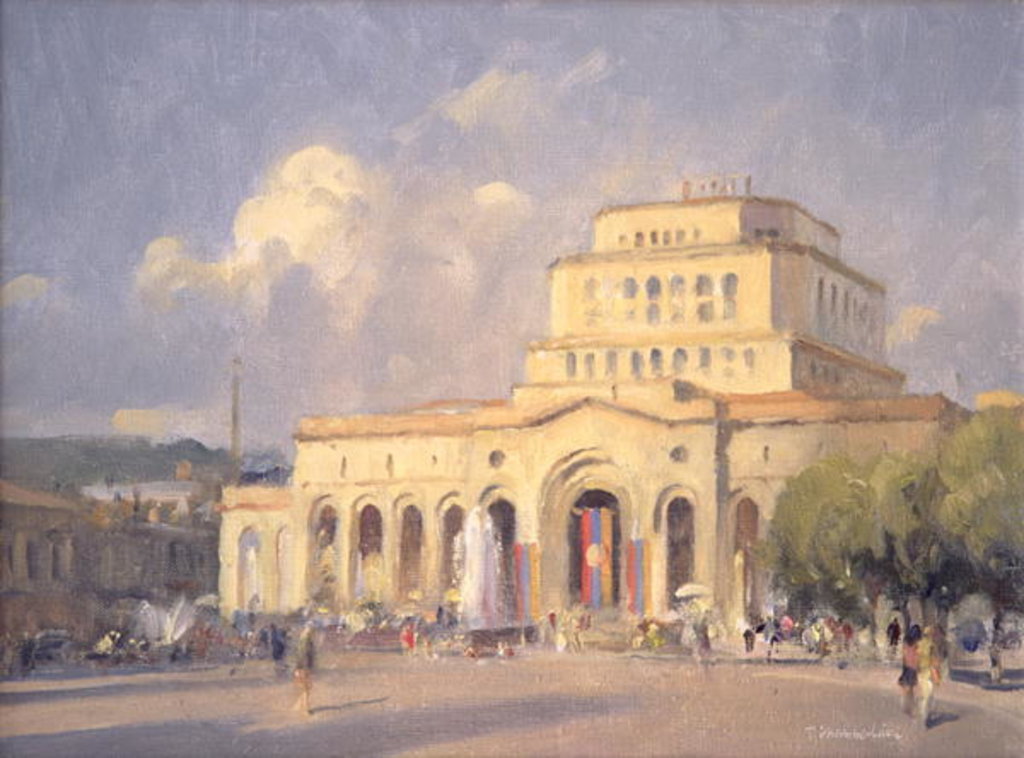 Detail of Evening, Republic Square, Yerevan by Trevor Chamberlain