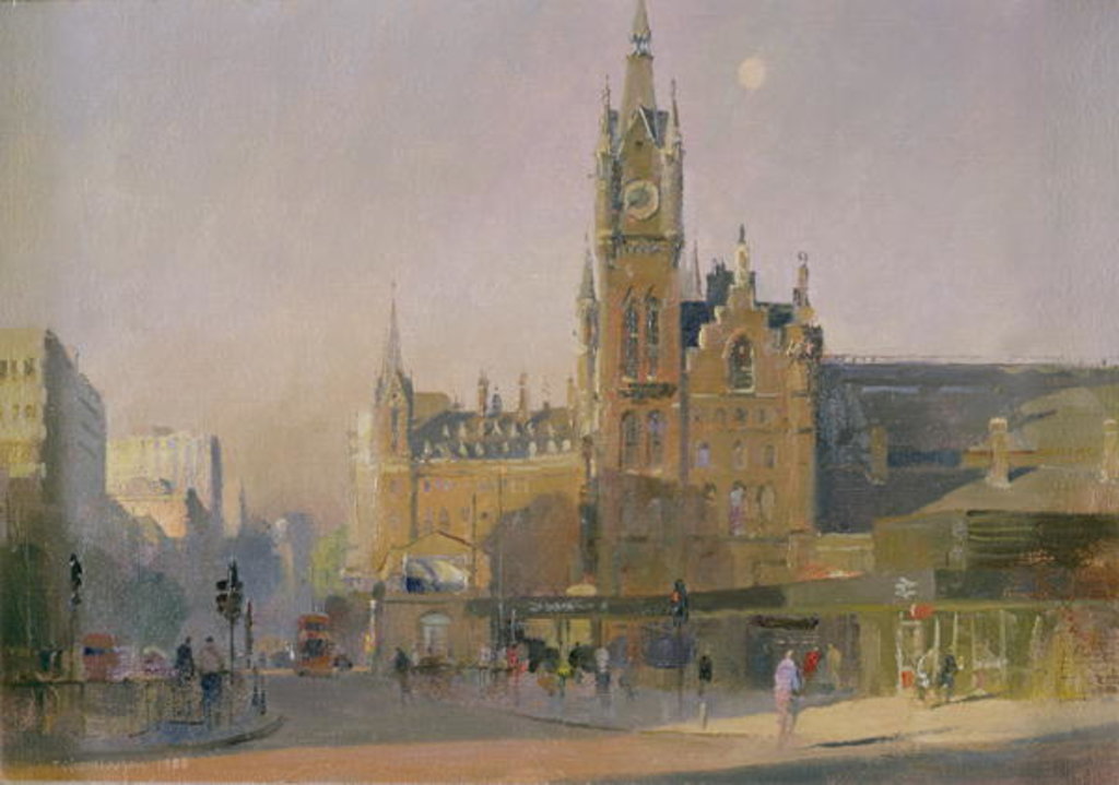 Detail of Early Morning, Euston Road, 1988 by Trevor Chamberlain