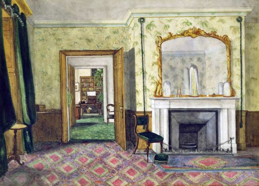 Detail of Michael Faraday's flat at the Royal Institution, 1850-55 by Harriet Jane Moore