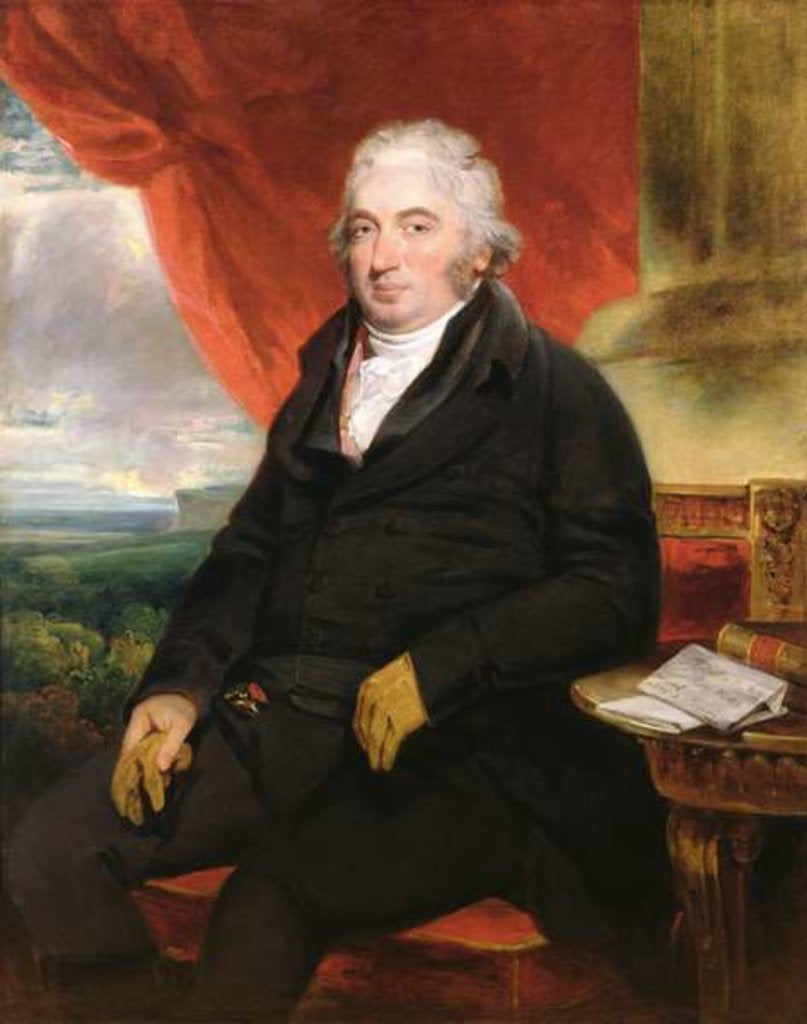 Detail of Portrait of John Fuller by Henry Singleton