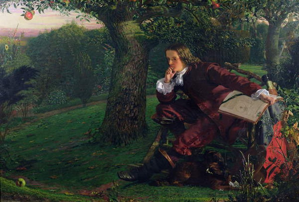 Detail of Master Isaac Newton, 1905 by Robert Hannah