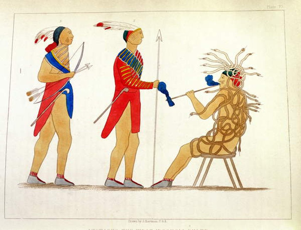 Detail of Atotarho, the First Iroouols Ruler by Captain Seth Eastman