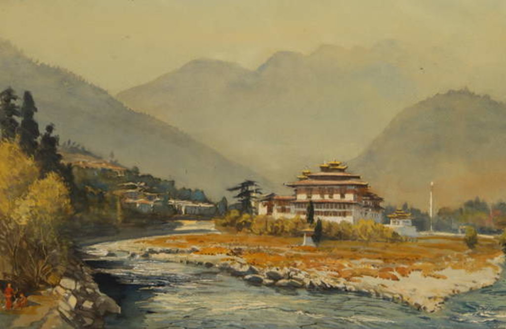 Detail of Punakha Dzong by Tim Scott Bolton