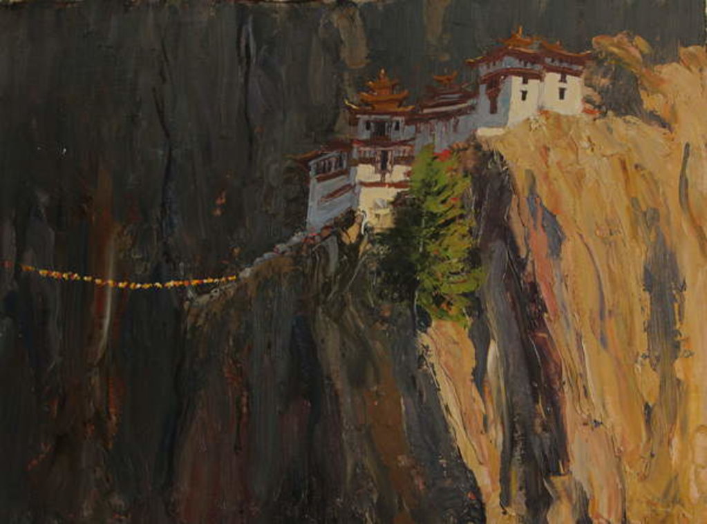 Detail of Tiger's Nest Monastery by Tim Scott Bolton