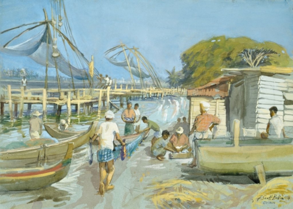 Detail of Fishing Nets near Cochin, 1994 by Tim Scott Bolton