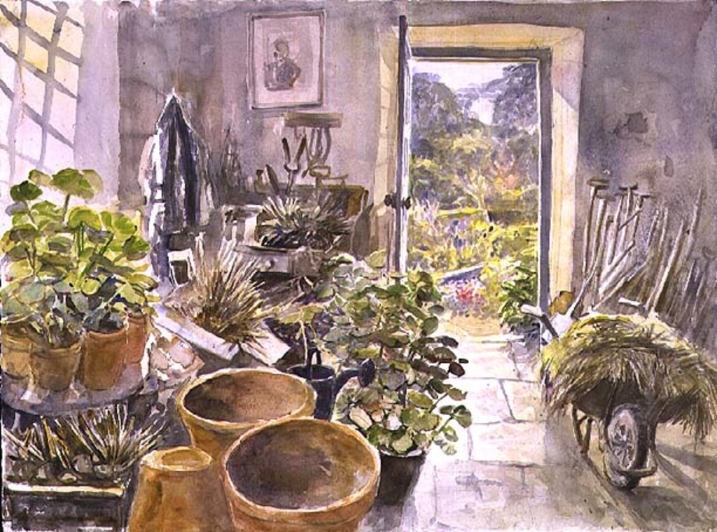 Detail of Potting Shed at La Forge de Buffon by Tim Scott Bolton