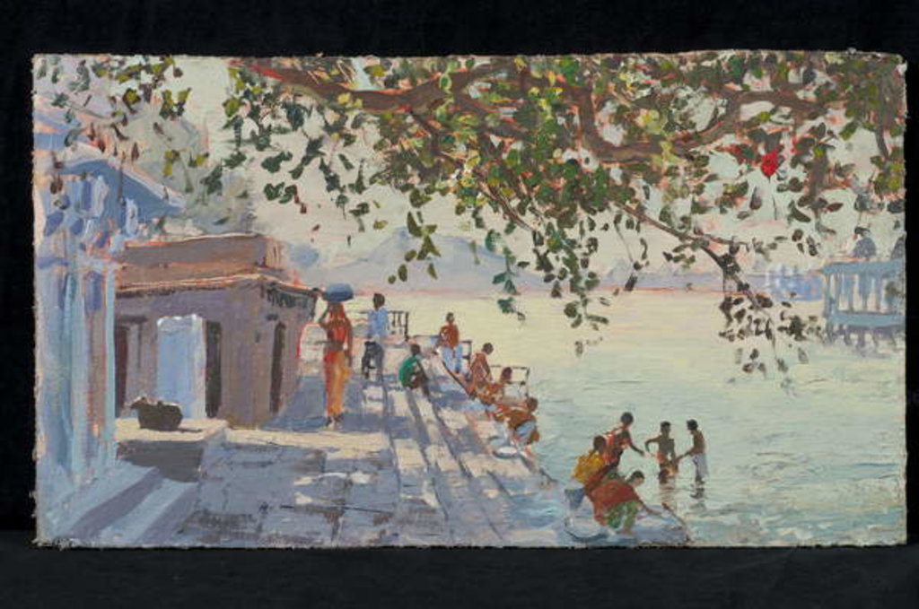 Detail of Bathers, Udaipur by Tim Scott Bolton