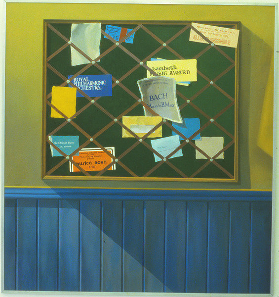 Detail of Noticeboard of the Blackheath Conservatoire of Music, 1980 by Terry Scales