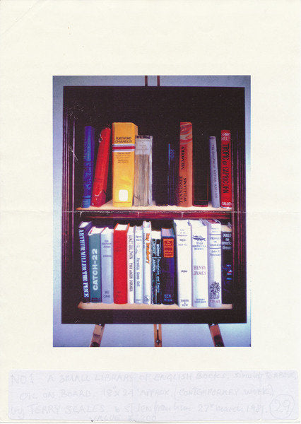 Detail of Small American Library, 1985 by Terry Scales