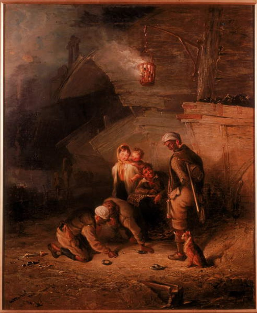Detail of Pitmen Playing Quoits by Henry Perlee Parker