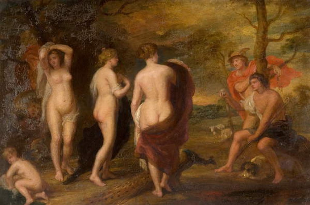 Detail of The Judgement of Paris by Andrew Carrick Gow